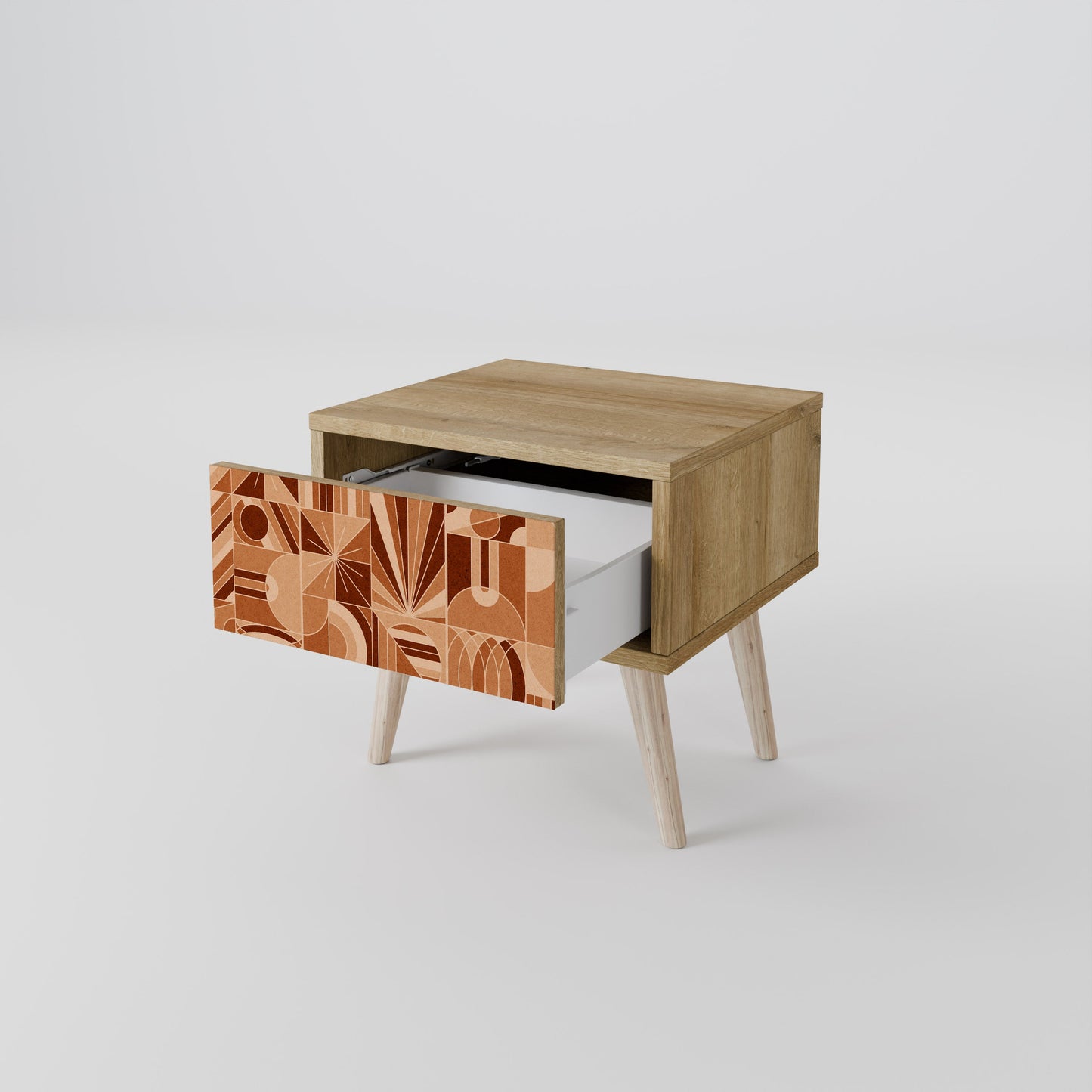 PRISM MOSAIC Nightstand in Oak Effect