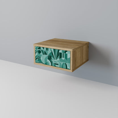 HARMONIC GRID Nightstand in Oak Effect