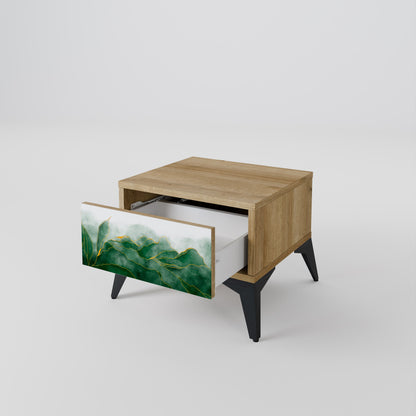 EXPENSIVE NATURE Nightstand in Oak Effect