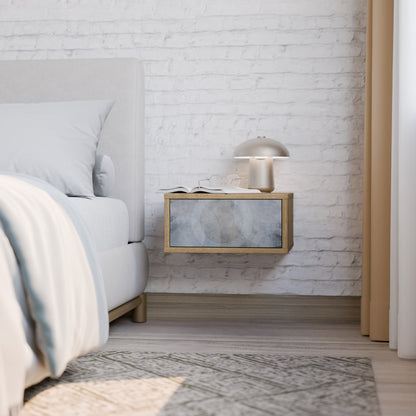 MUTED ARC Nightstand in Oak Effect