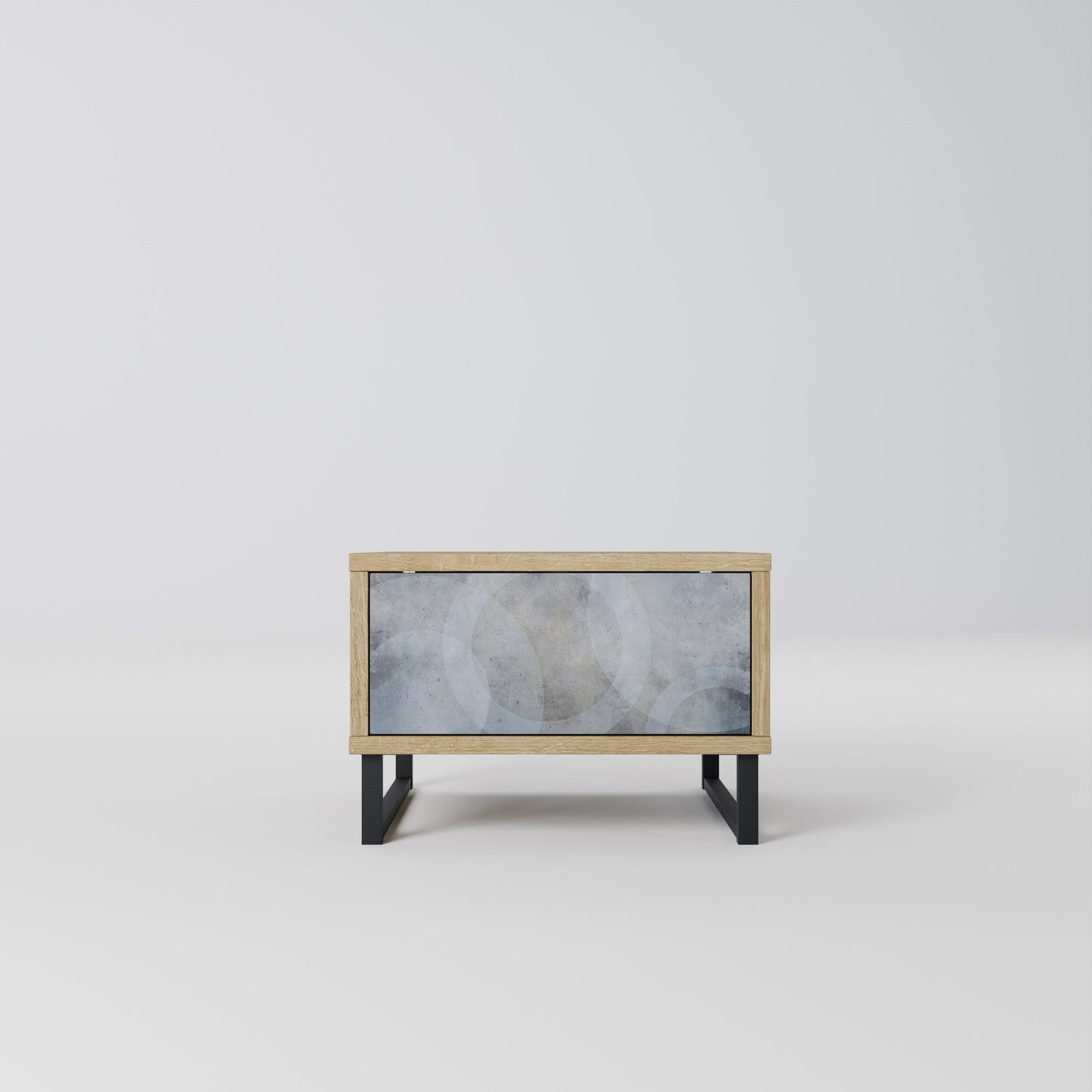 MUTED ARC Nightstand in Oak Effect