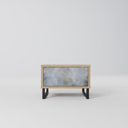 MUTED ARC Nightstand in Oak Effect