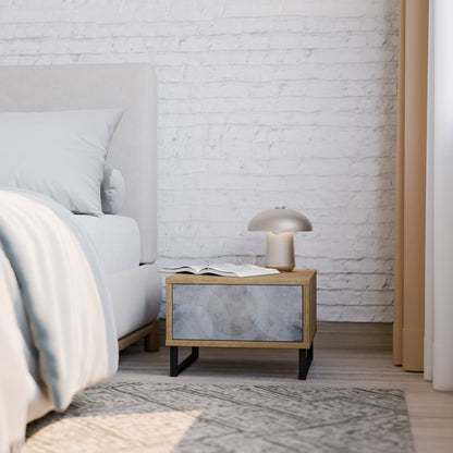 MUTED ARC Nightstand in Oak Effect