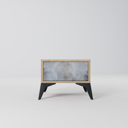 MUTED ARC Nightstand in Oak Effect