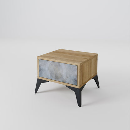 MUTED ARC Nightstand in Oak Effect
