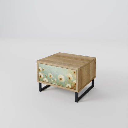DREAMY MEADOW Nightstand in Oak Effect