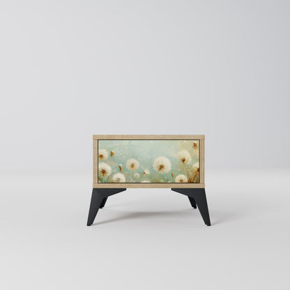 DREAMY MEADOW Nightstand in Oak Effect