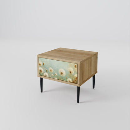 DREAMY MEADOW Nightstand in Oak Effect