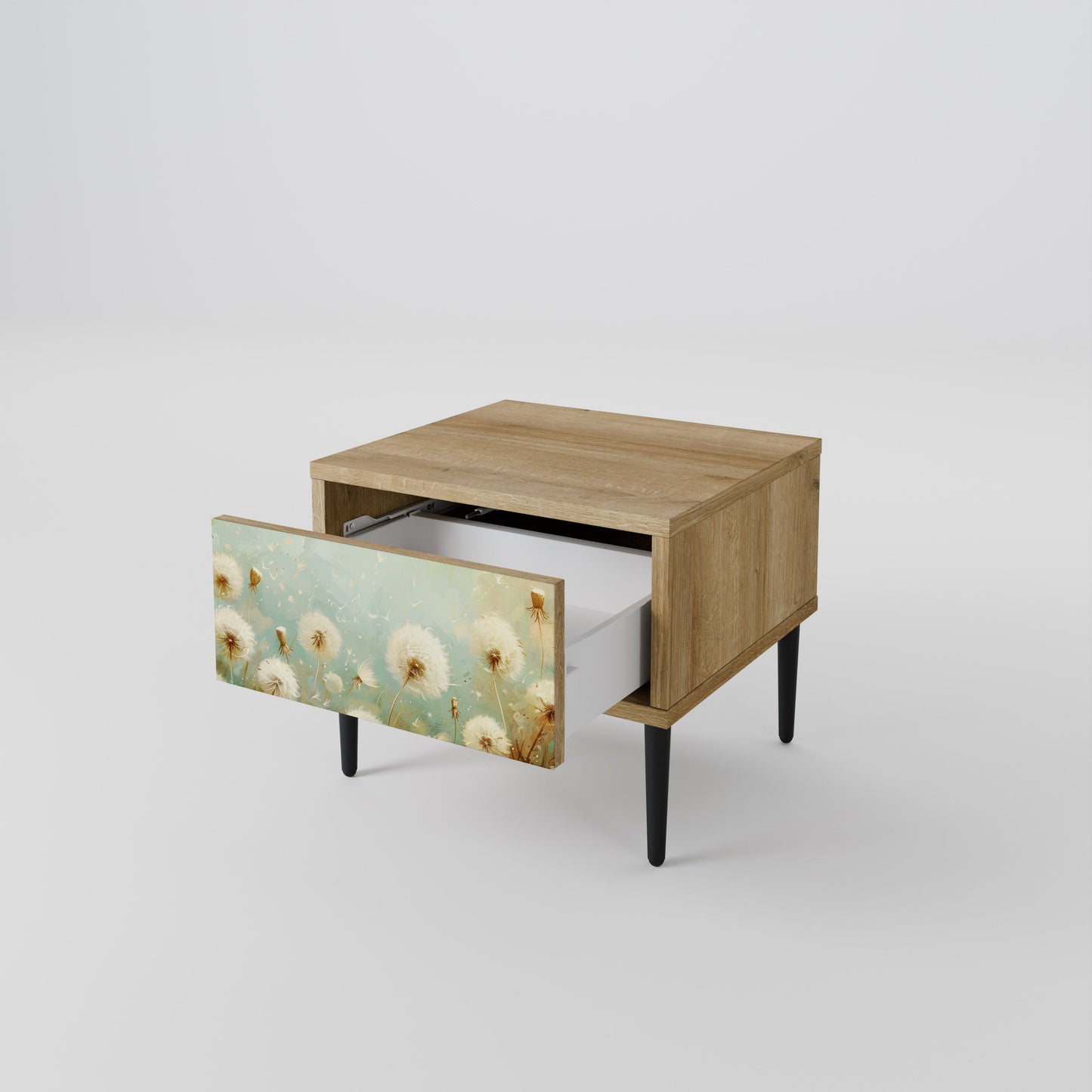 DREAMY MEADOW Nightstand in Oak Effect