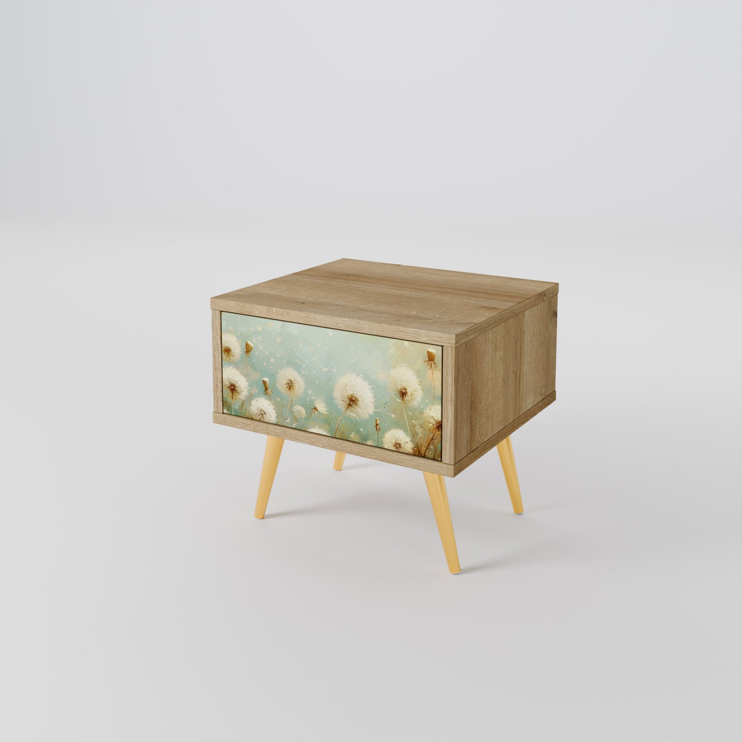 DREAMY MEADOW Nightstand in Oak Effect
