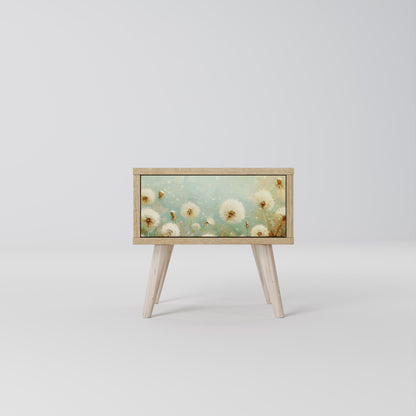 DREAMY MEADOW Nightstand in Oak Effect