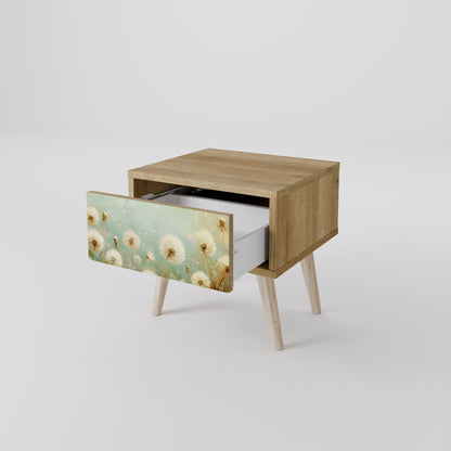 DREAMY MEADOW Nightstand in Oak Effect