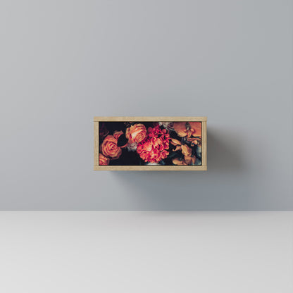 NEVERENDING BLOOM Nightstand in Oak Effect