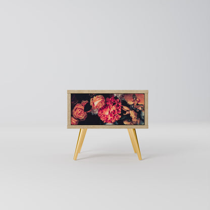 NEVERENDING BLOOM Nightstand in Oak Effect
