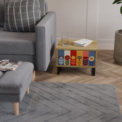 SCANDIC FLOWERET Comodino in Effetto Rovere