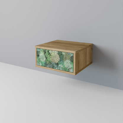 SUCCULENT CLUSTER Nightstand in Oak Effect
