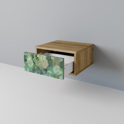 SUCCULENT CLUSTER Nightstand in Oak Effect