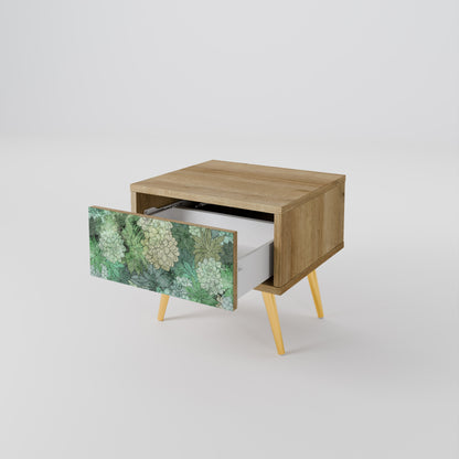 SUCCULENT CLUSTER Nightstand in Oak Effect