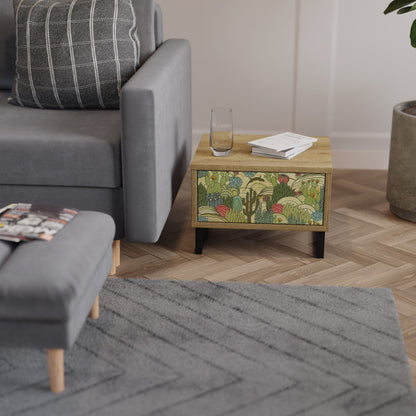 SUCCULENTS KALEIDOSCOPE Comodino in Effetto Rovere