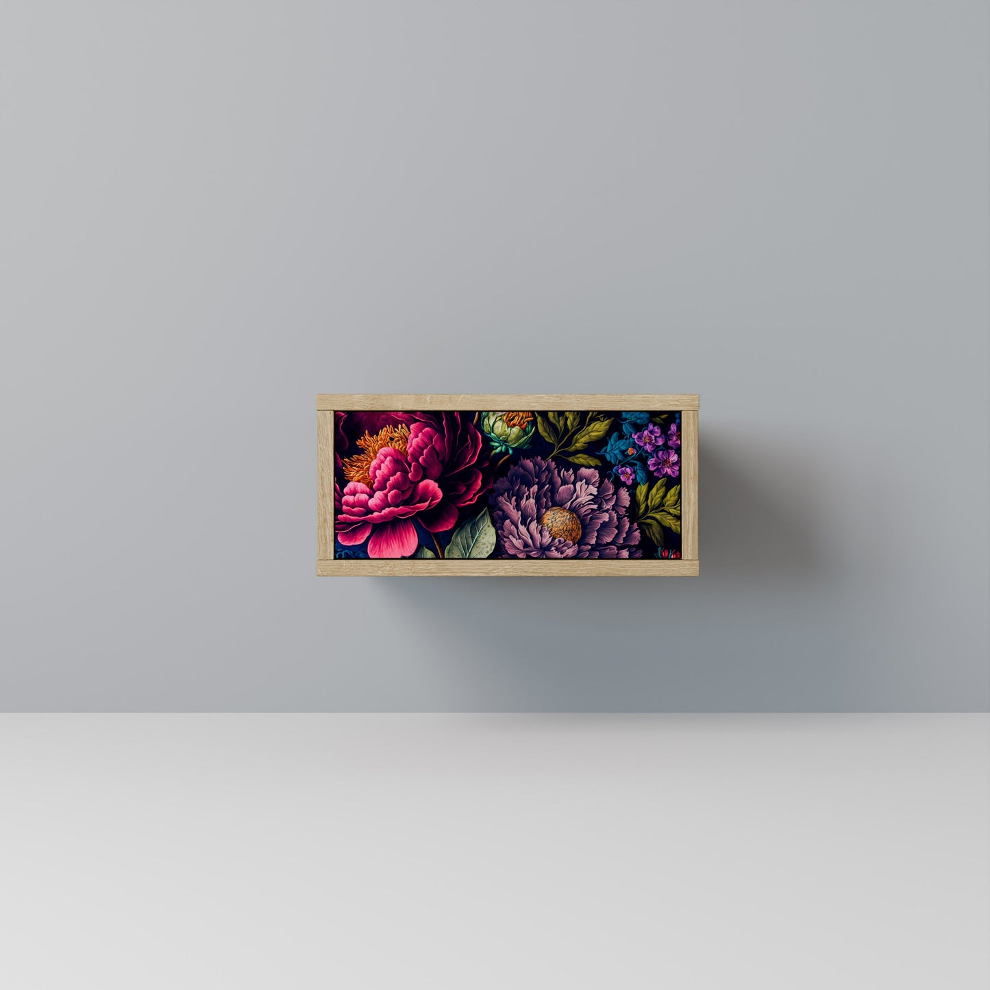 BLOOMING ELEGANCE Comodino in Effetto Rovere