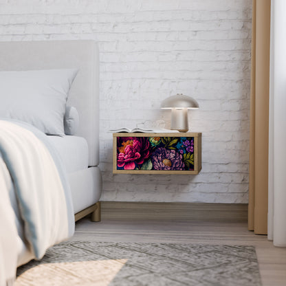 BLOOMING ELEGANCE Comodino in Effetto Rovere