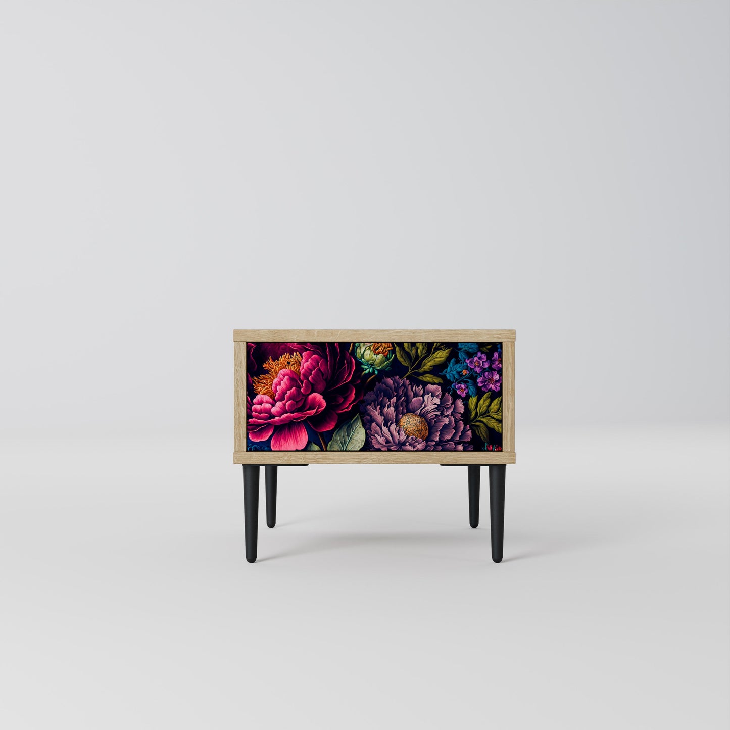 BLOOMING ELEGANCE Comodino in Effetto Rovere