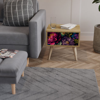 BLOOMING ELEGANCE Comodino in Effetto Rovere