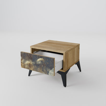 GENTLE POWER Comodino in Effetto Rovere