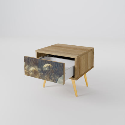 GENTLE POWER Comodino in Effetto Rovere