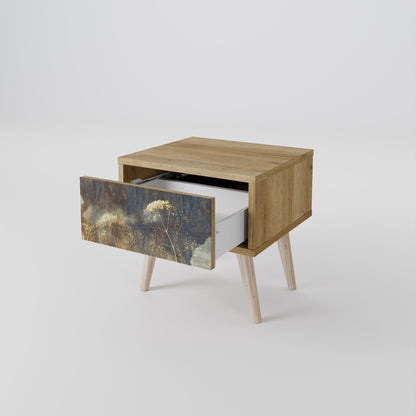 GENTLE POWER Comodino in Effetto Rovere