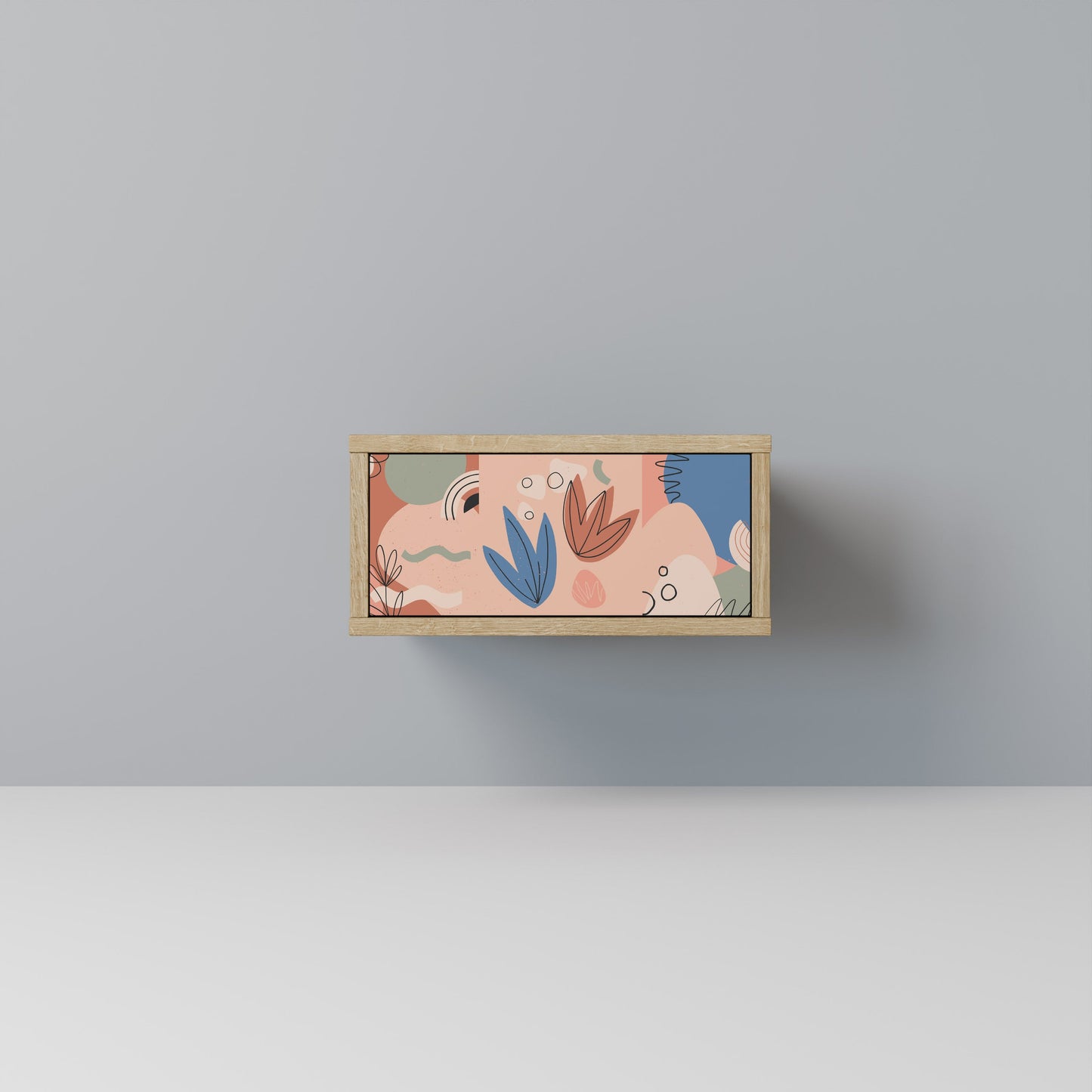 PASTEL DESTINY Nightstand in Oak Effect