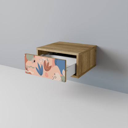 PASTEL DESTINY Nightstand in Oak Effect