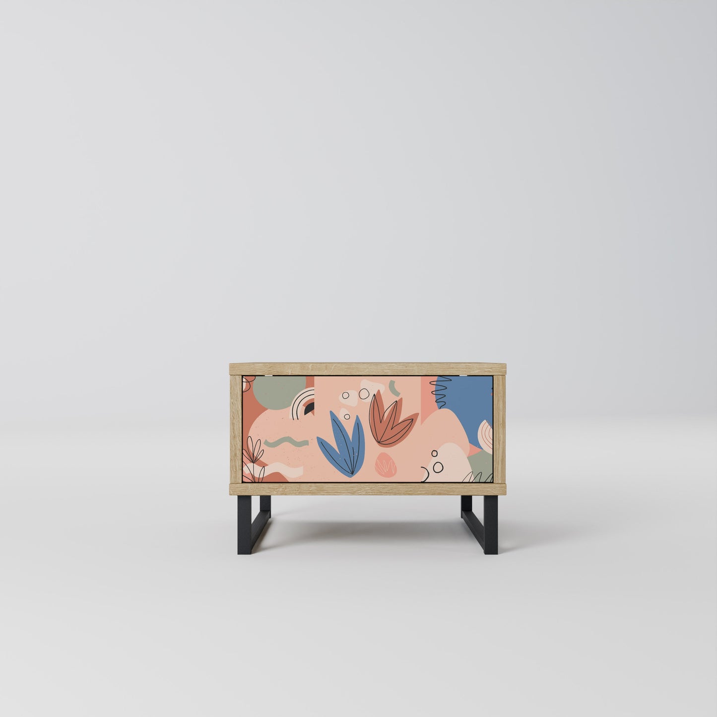 PASTEL DESTINY Nightstand in Oak Effect