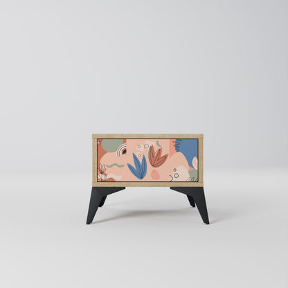 PASTEL DESTINY Nightstand in Oak Effect
