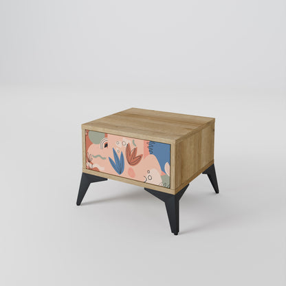 PASTEL DESTINY Nightstand in Oak Effect