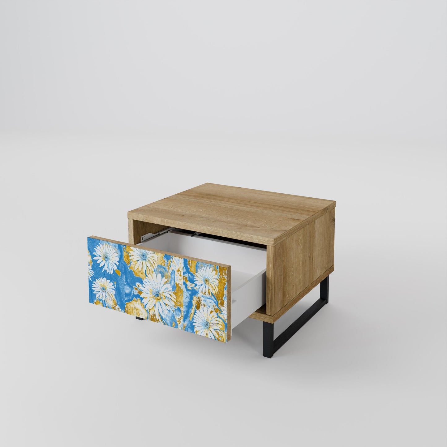 DAISY LUXE Comodino in Effetto Rovere