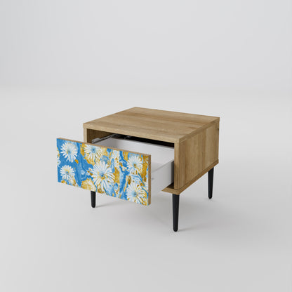 DAISY LUXE Comodino in Effetto Rovere