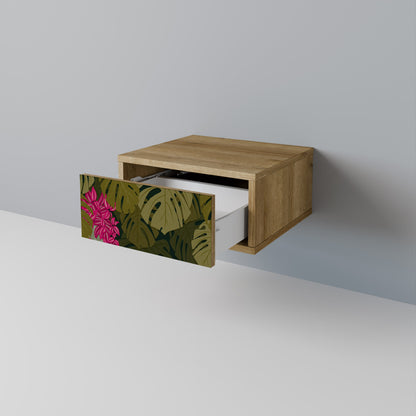 TROPICAL BEAUTY Comodino in Effetto Rovere