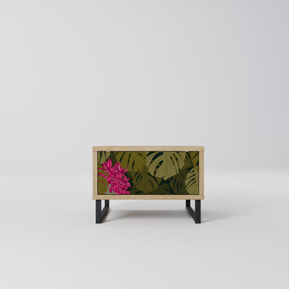 TROPICAL BEAUTY Comodino in Effetto Rovere