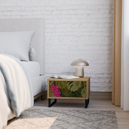 TROPICAL BEAUTY Comodino in Effetto Rovere