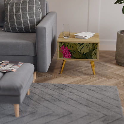 TROPICAL BEAUTY Comodino in Effetto Rovere