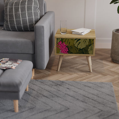 TROPICAL BEAUTY Comodino in Effetto Rovere