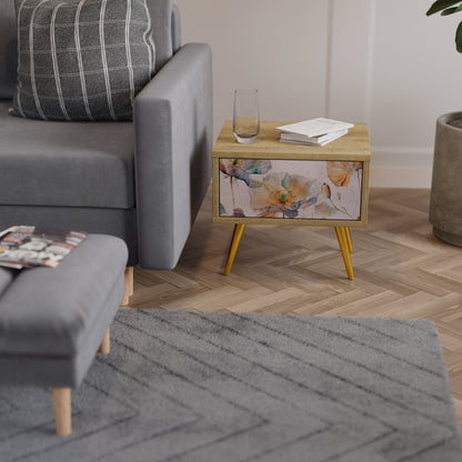 SOFTEN POPPY Comodino in Effetto Rovere