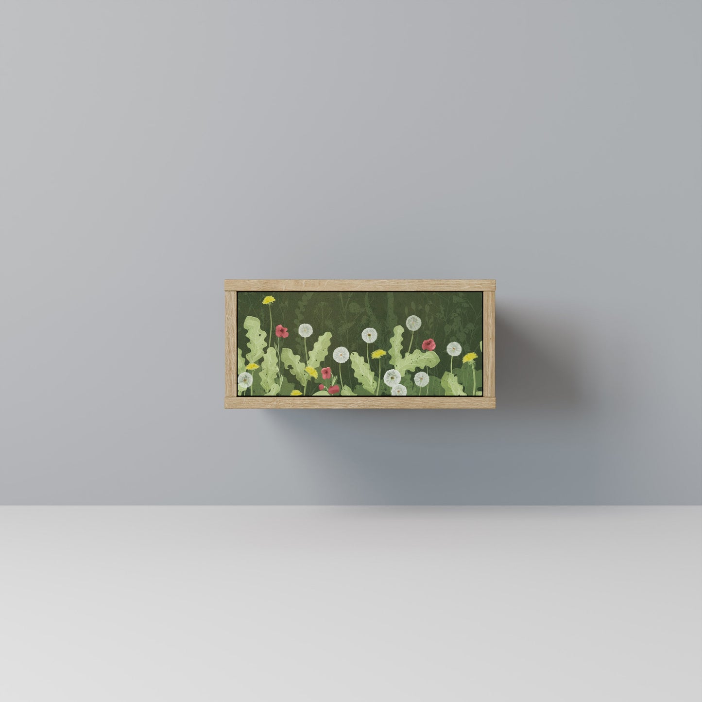 DANDELION AMUSE Nightstand in Oak Effect