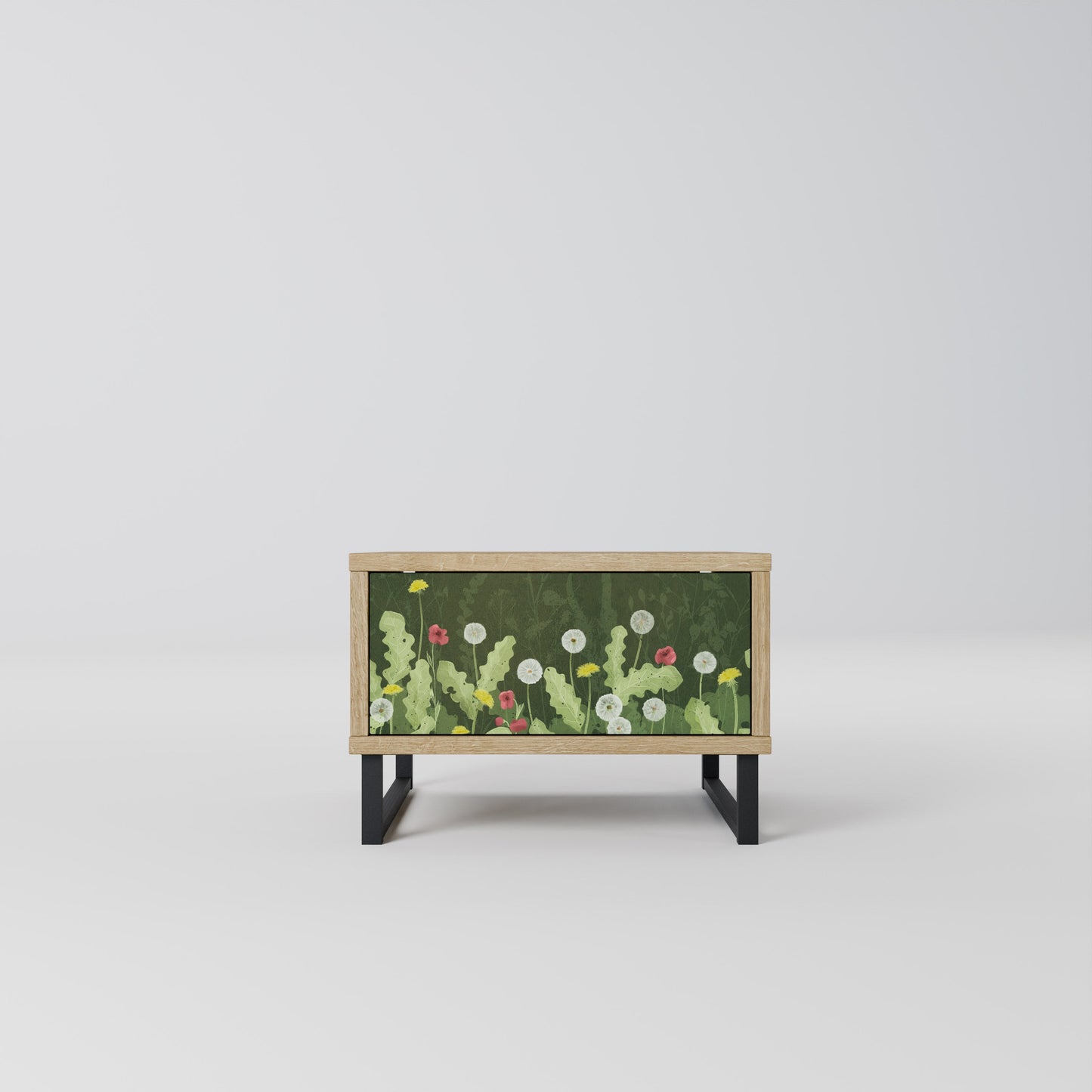 DANDELION AMUSE Nightstand in Oak Effect