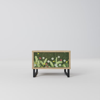 DANDELION AMUSE Nightstand in Oak Effect