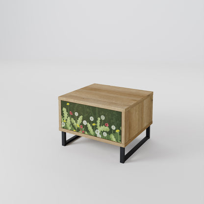 DANDELION AMUSE Nightstand in Oak Effect