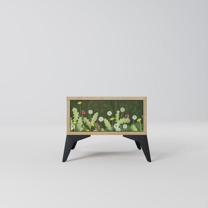 DANDELION AMUSE Nightstand in Oak Effect
