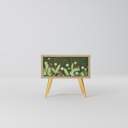 DANDELION AMUSE Nightstand in Oak Effect
