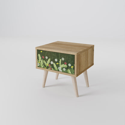 DANDELION AMUSE Nightstand in Oak Effect